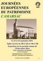Journée du Patrimoine 2019 à Camarsac